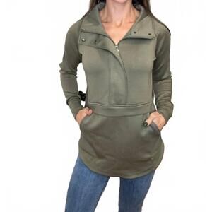 NEW MICHELLE MAE mia skuba halfzip pullover in olive
